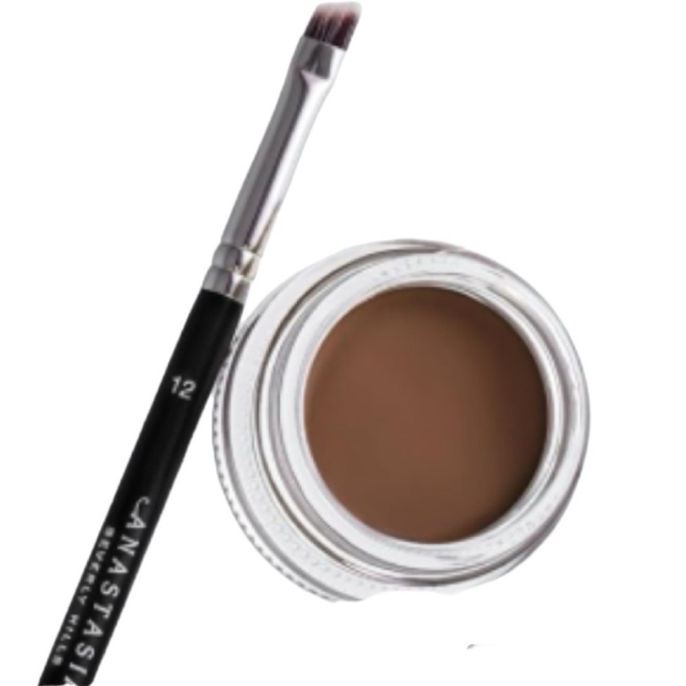 Anastasia Beverly Hills DipBrow Pomade Medium Brown and Brush #12 Bundle